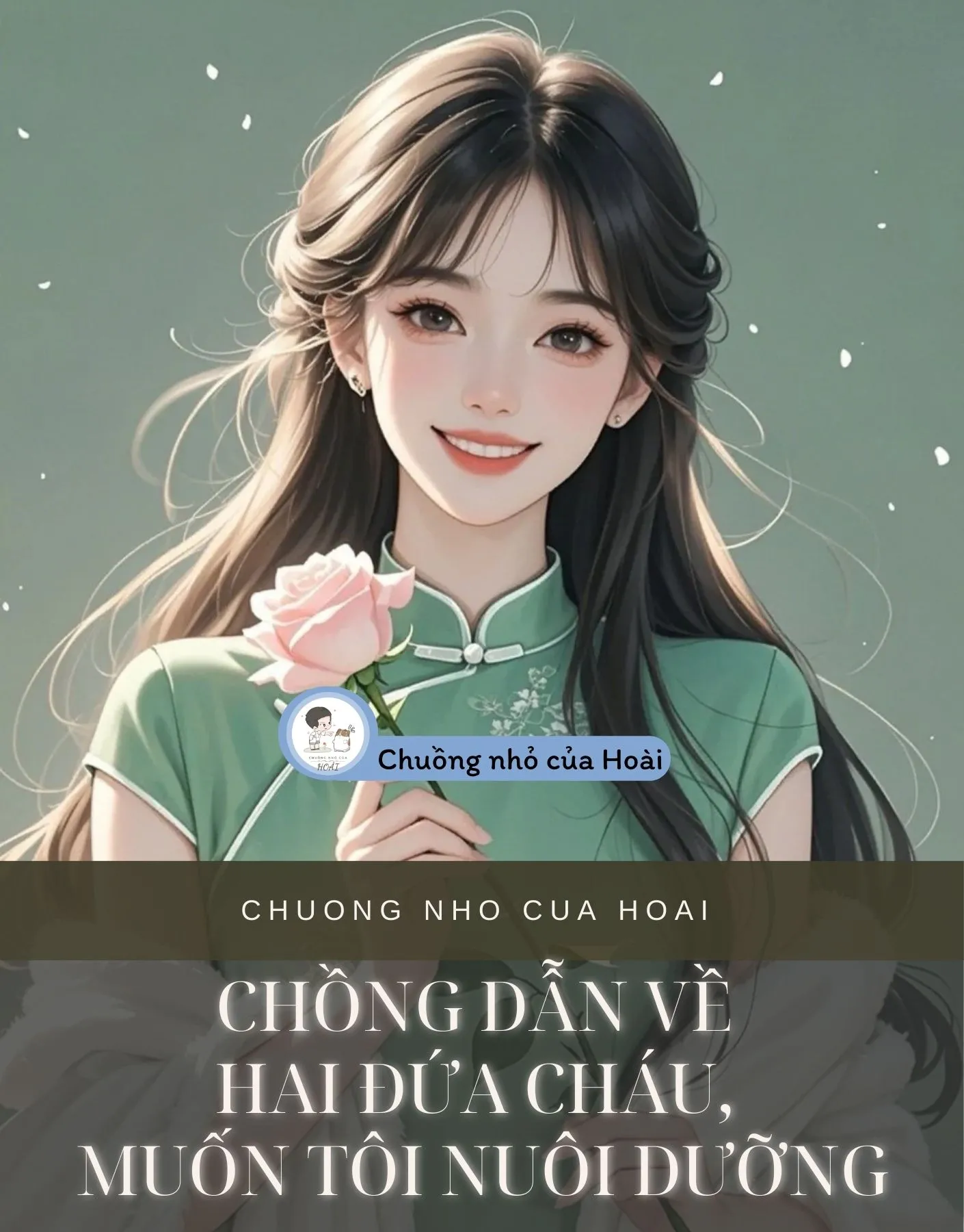 Bìa truyện CHỒNG DẪN VỀ HAI ĐỨA CHÁU, MUỐN TÔI NUÔI DƯỠNG