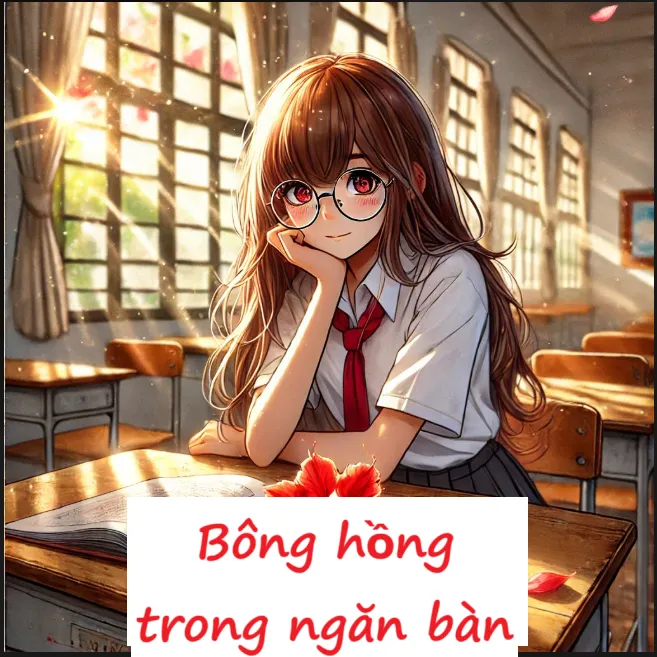 Bìa truyện Bông hồng trong ngăn bàn