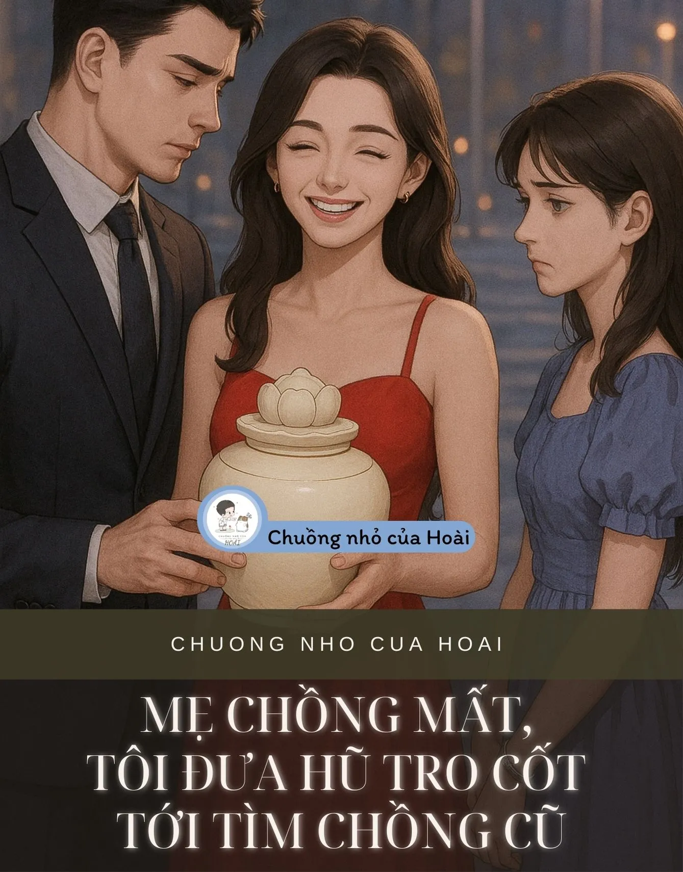 Bìa truyện MẸ CHỒNG MẤT, TÔI ĐƯA HŨ TRO CỐT TỚI TÌM CHỒNG CŨ