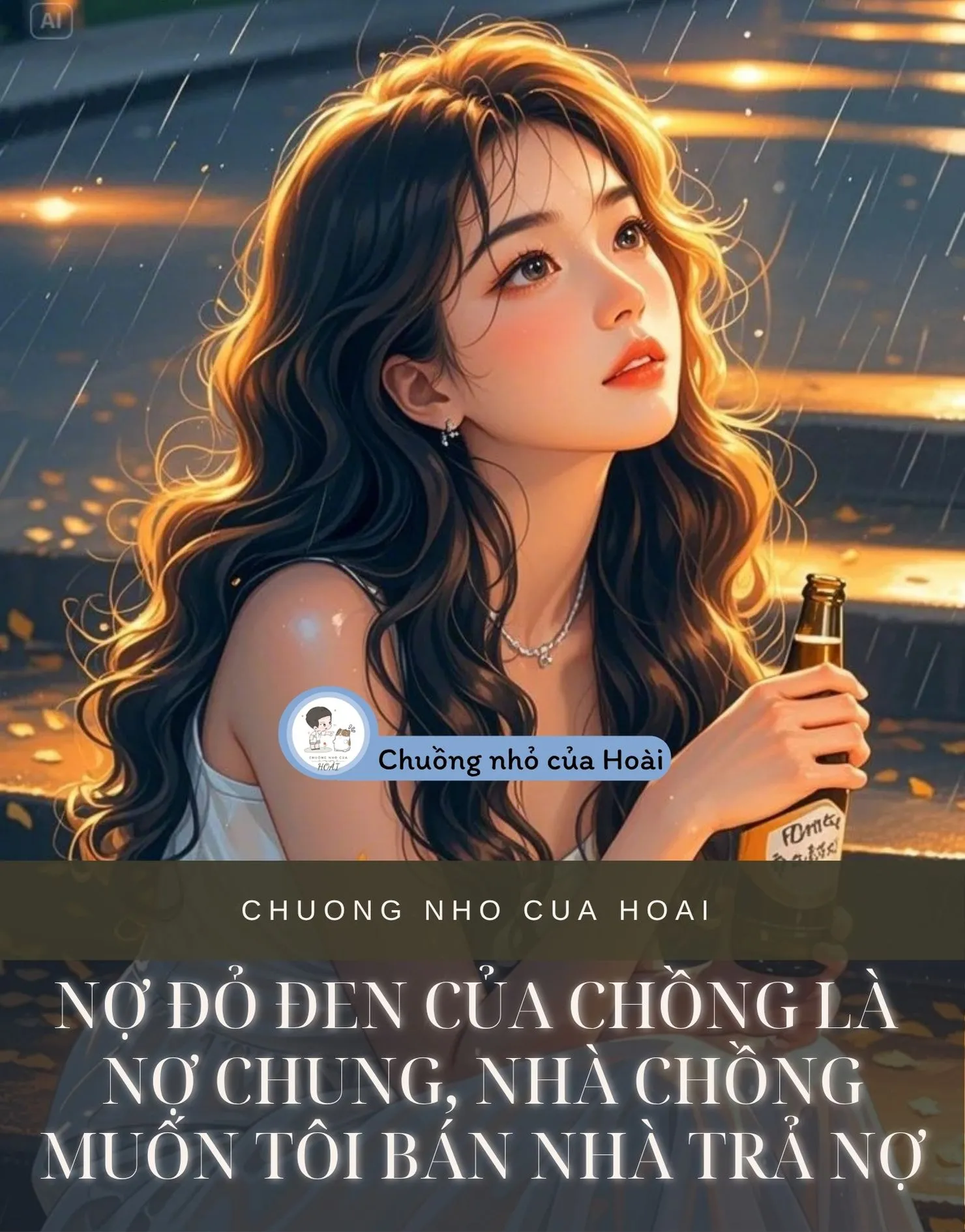 Bìa truyện NỢ ĐỎ ĐEN CỦA CHỒNG LÀ NỢ CHUNG, NHÀ CHỒNG MUỐN TÔI BÁN NHÀ TRẢ NỢ