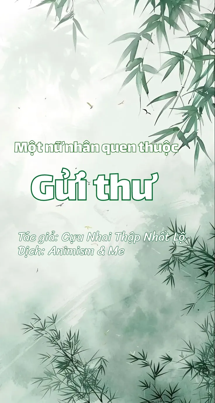 Một nữ nhân quen thuộc gửi thư