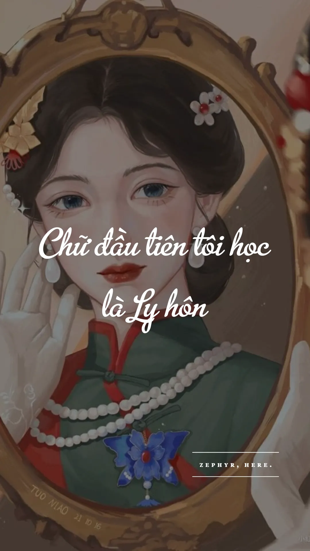 Bìa truyện CHỮ ĐẦU TIÊN TÔI HỌC LÀ LY HÔN
